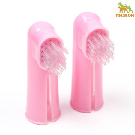 A set of 2 denture brushes