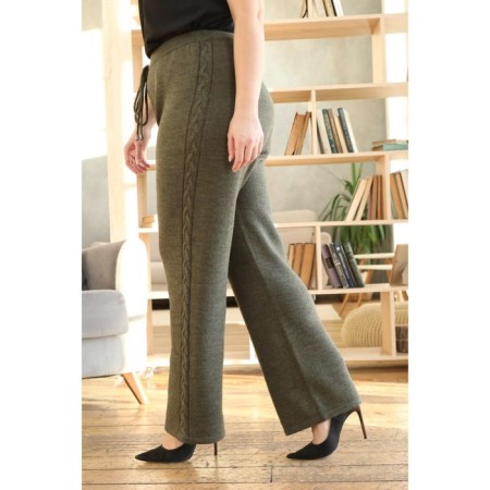 Women's pants, size 56, khaki color-5