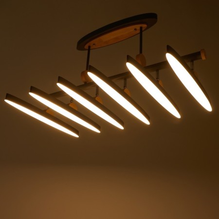 Chandelier 1691/6 LED 168W 3000-6000K Dimmer gray 85x50x40 cm Bayerlux-2