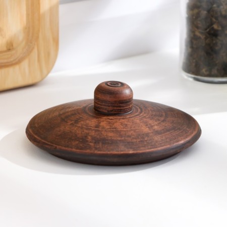 Coconut for julienne with a lid 0.2 l, 8x10x10 cm, Angob-5