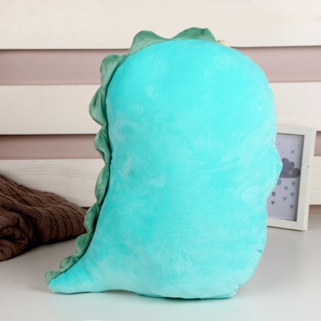 Soft toy "dinosaurus" with heart, 40 cm, green color-2