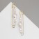 Earrings with pearls "bead" union, pin, color gold