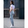 Women's pants, size 46, gray color