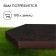 Gaeping flowerbed, D = 140 cm, h = 15 cm, chocolate, Greengo
