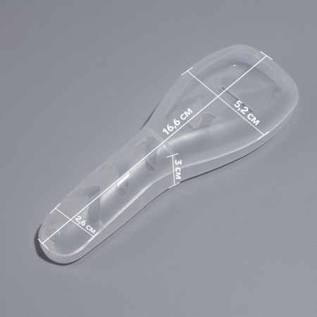 Academician for razor, with a lid, 16.6 × 5.2 × 3 cm, the color is transparent-4