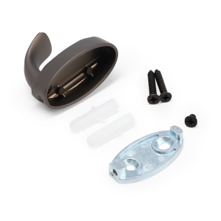 Furniture hook cappio sea, one -rod, zinc, color graphite-5