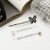 Invisible hair "Altair" (set of 3 pcs) butterfly, 5.5 cm, silver