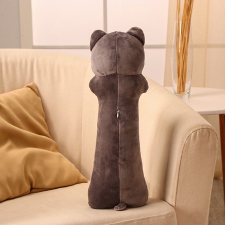 Soft toy "cat", 50 cm, gray color-3