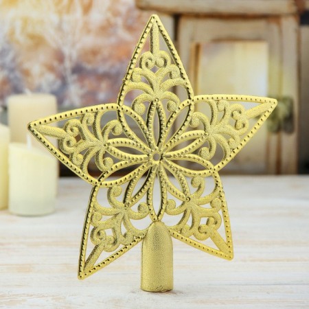Tip "star" patterned, 18.5x19 cm, gold