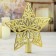 Tip "star" patterned, 18.5x19 cm, gold
