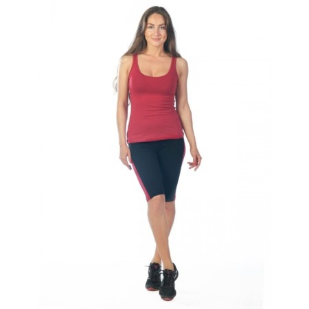 Female T -shirt, size 44, burgundy color