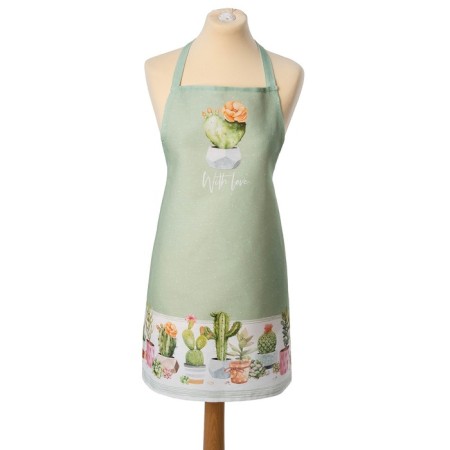 Apron "Ethel" Cacti 70x60 cm cm, 100% cotton, martial 160 g/m2-4