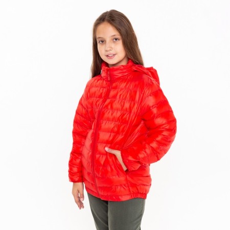 Jacket for girls, red color, height 152 cm-1