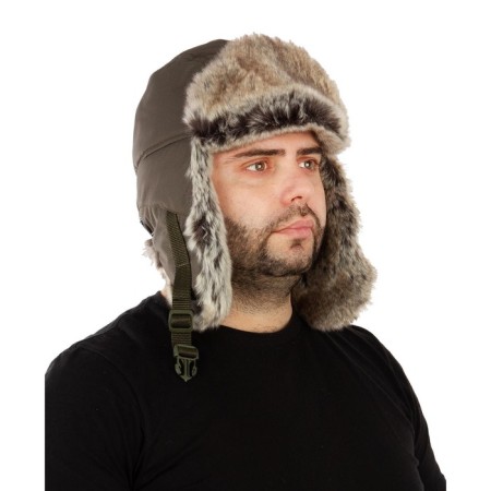 Hat ear of Orion "Buran", raincoat, khaki