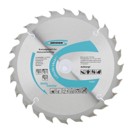 Woody wood disk Gross, 160 x 20/16 x 24t