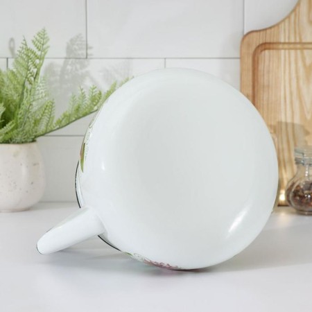 Spherical kettle, 3 l, induction, neckline, white color-3