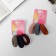 Hair gum "Sport" (set of 3 pcs) wide weaving, 4 cm, mix