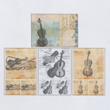 Set of decoupage cards 4 pcs 