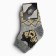 Children's woolen socks "Wolf" A.3a45, Gray color, river 18