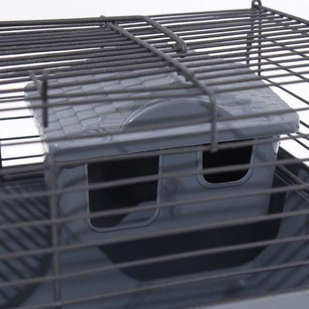 Mini cell for rodents "Pijon" No. 1-1, with filling, 27 x 15 x 13 cm, gray-9