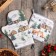 Kitchen "Forest Animals", mittens-output 20x28cm, 19x19cm severity, 100% HL