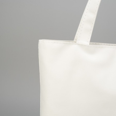 Schoper on a zipper with a lining, white color-3