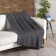Arya Home Softy Plaid, size 150x200 cm, dark gray color