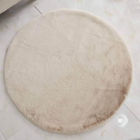 Plush mat Sofi de Marko, size 100x100 cm, beige color-1