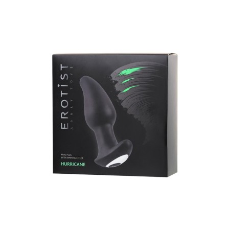 Anal sleeve Erotist Hurricane, silicone, black color, 14 cm-12