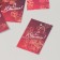 Cardboard Biro "with the anniversary. Bordeaux" set 10 pcs (5 types) 4x6 cm