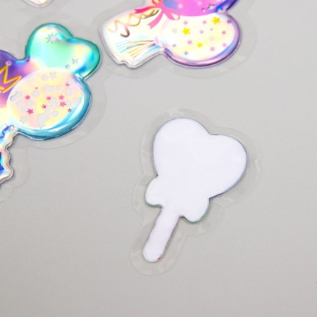 Air plastic sticker "Unicorns and Capcakes" 0.6x9.8x13.3 cm-2