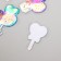 Air plastic sticker "Unicorns and Capcakes" 0.6x9.8x13.3 cm