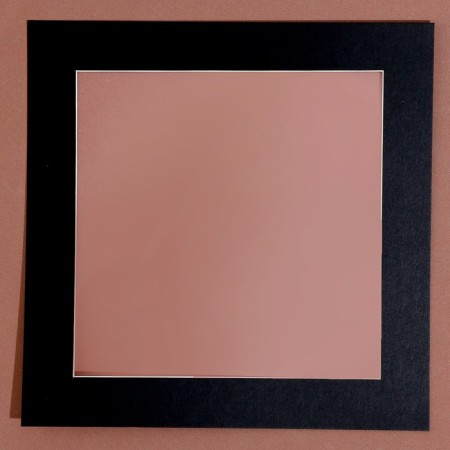 Paspartt frame size 20 × 20, transparent sheet, adhesive tape, black color-2