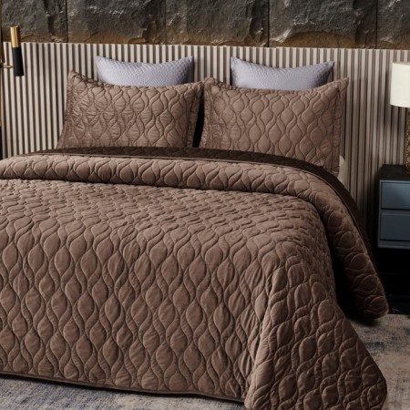 Sofi de Marko “Nobilis” bedspread, size 240x280 cm, chocolate color-7