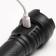 Manual battery flashlight, 800 mAh, 3 watts, LED, 3 modes, USB