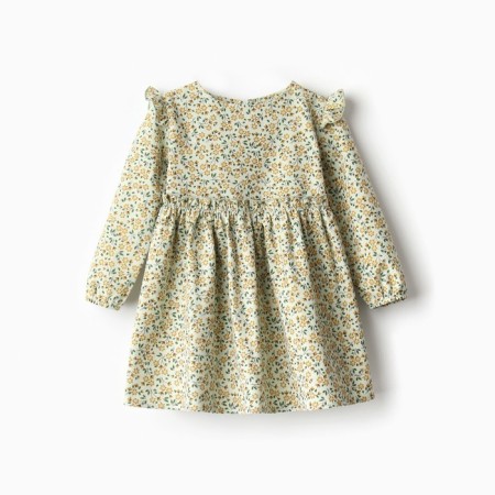 Платье для девочки MINAKU: Cotton collection цвет фисташковый, р-р 122-4