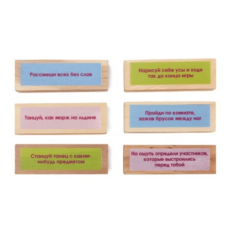 Falling tower, jenga, with a fantamy, 54 bars 6.9 x 2.2 cm, tree-3