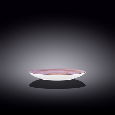 The plate round Wilmax England Spiral, D = 18 cm, lavender color-1