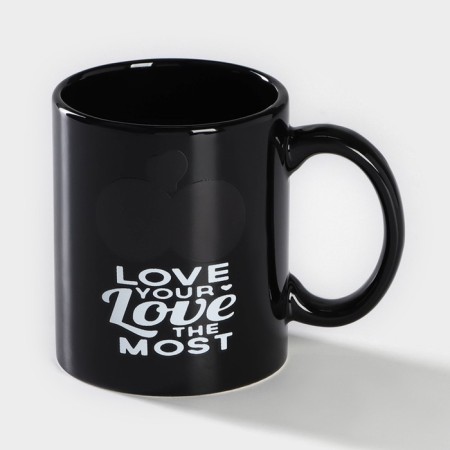 Homeleon mug Ceramic share "My love", 350 ml, black color-2