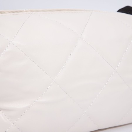 Bag Cross-Bodi with a zipper, white color-3