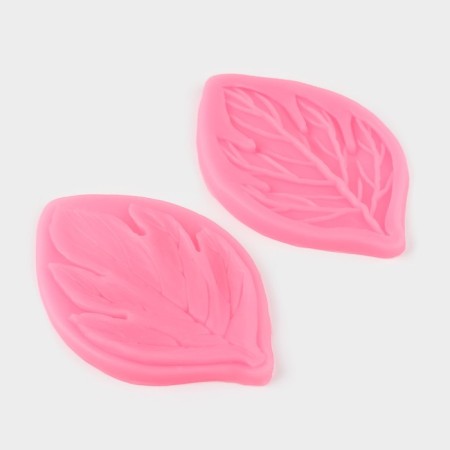 Mold "Foliage", silicone, 2 parts, 7 × 4.5 cm, color mix-2