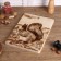 Board from the massif “Squirrel”, large, rectangular, 23 × 35 cm
