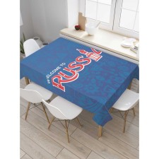 The tablecloth “Welcome”, rectangular, Saten, size 120x145 cm