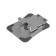 A phone stand, adjustable, folding, 360 ° rotation, metal, silver