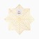 Napkin New Year's serving shade snowflake, color gold, d 38 cm