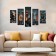 Carty clock wall modular "city", silent, 80 x 140 cm