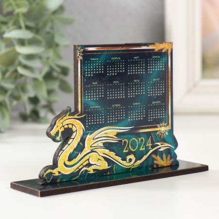 Calendar "Malachite" 12x7.5x3 cm-1