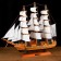 Souvenir medium -sized “Astrilde” ship, light tree, beige sails, 48.5x4x8 cm