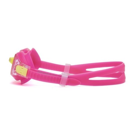 ATEMI M301 swimming glasses, children's, silicone, bright pink/yellow color-1
