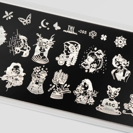 TNL Premium Woman Flower Stamping plate-1